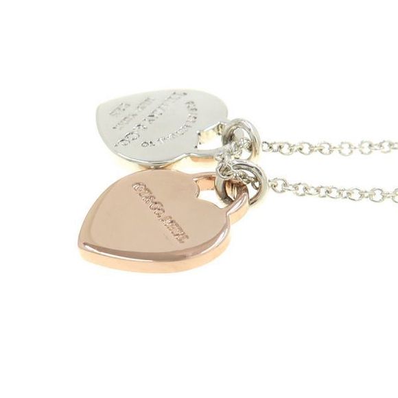 Tiffany Handbags - Tiffany Return to Double Heart Necklace
